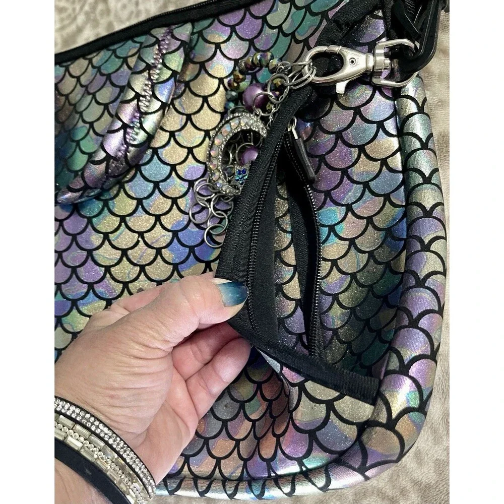 Iridescent Mermaid Scale Laptop Messenger Carrying Bag/Sleeve 11X15